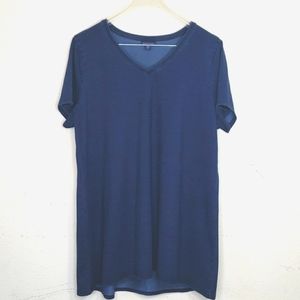 J. JILL Indigo T-Shirt Blue L Tall
